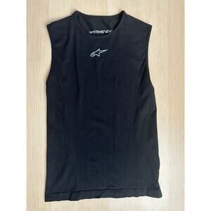 Alpinestars Black Sleeveless Top Layer - New - Size M/L Made In Italy